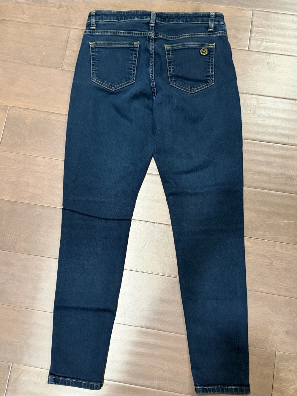Michael Kors Navy Skinny Jeans - Women's Stretch Denim - Picture 2 of 3
